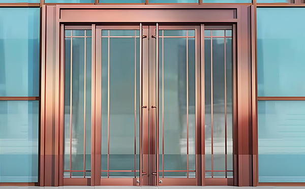 平罗玻璃地弹门